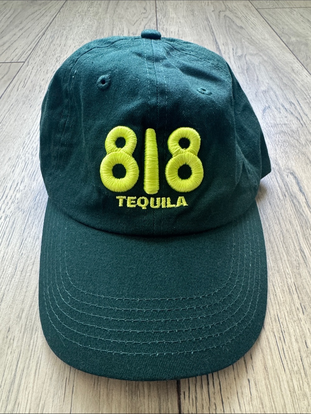 818 Tequila Embroidered Dad Hat Green Adjustable Kendall Jenner Cotton